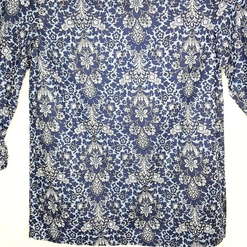 J. Crew tunic top. Navy Blue, 00